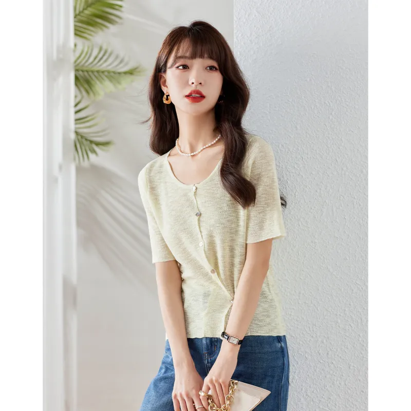 Love Elaine Summer Knitwear Loose Fit Women's-3