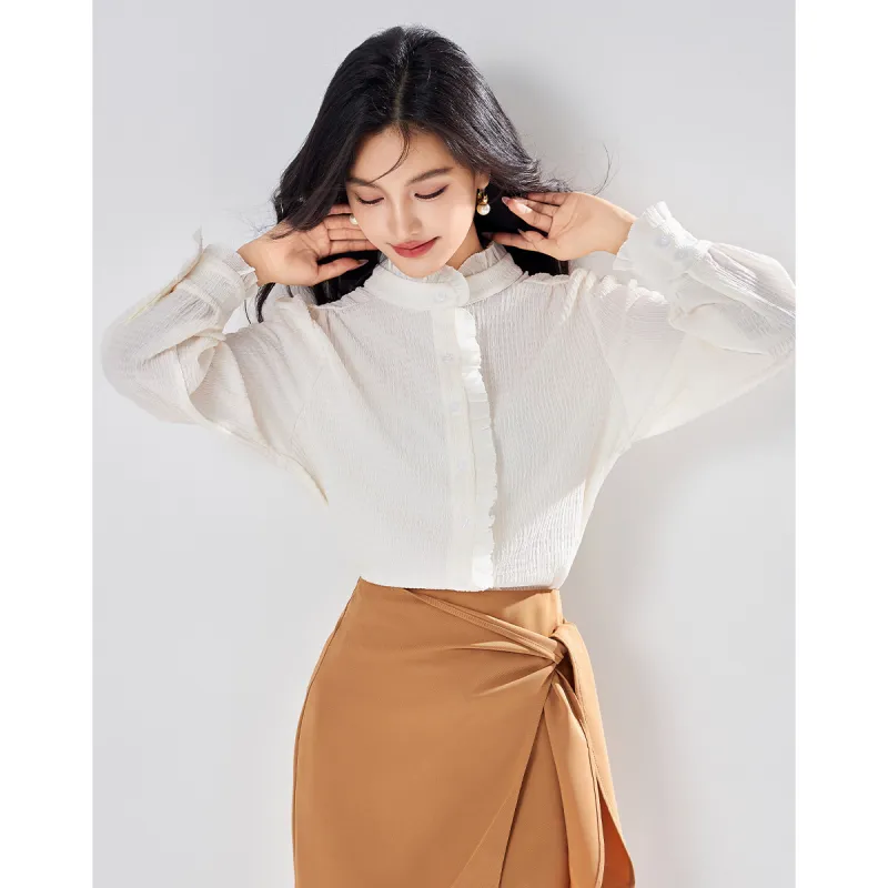 Love Elaine Shirts Women's Ecru-0