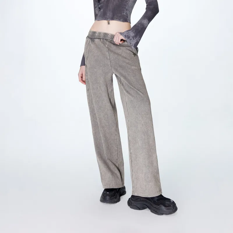 ONLY Casual Pants Women's E11 Stone Gray Green-2