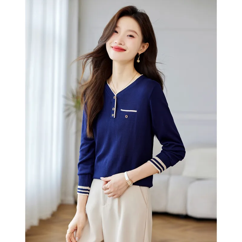 Love Elaine Knitwear Women's Blue-6
