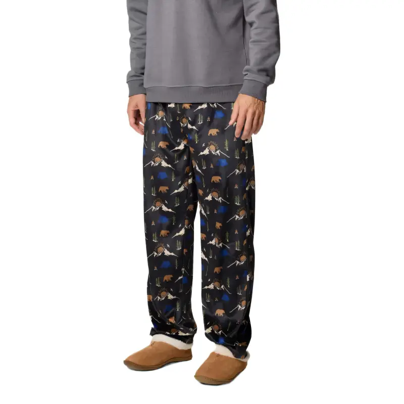 Columbia Minky Pajama Pants Men's Black-4