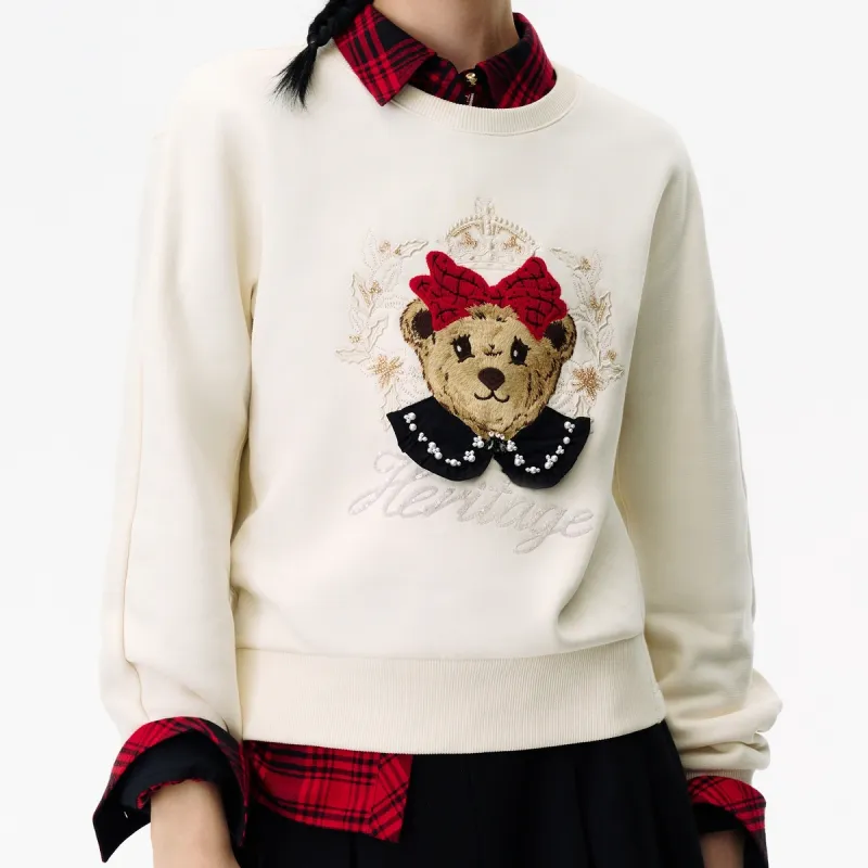 Teenie Weenie Sweatshirt Women's Ivory-2