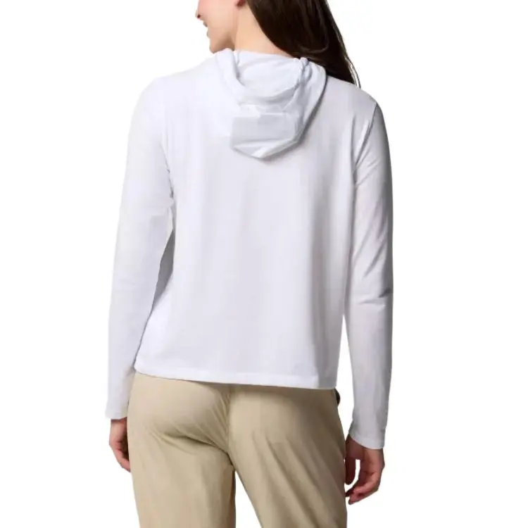 Columbia Sun Trek Hoodie Omni-Shade™ Sweatshirt Women's White-1