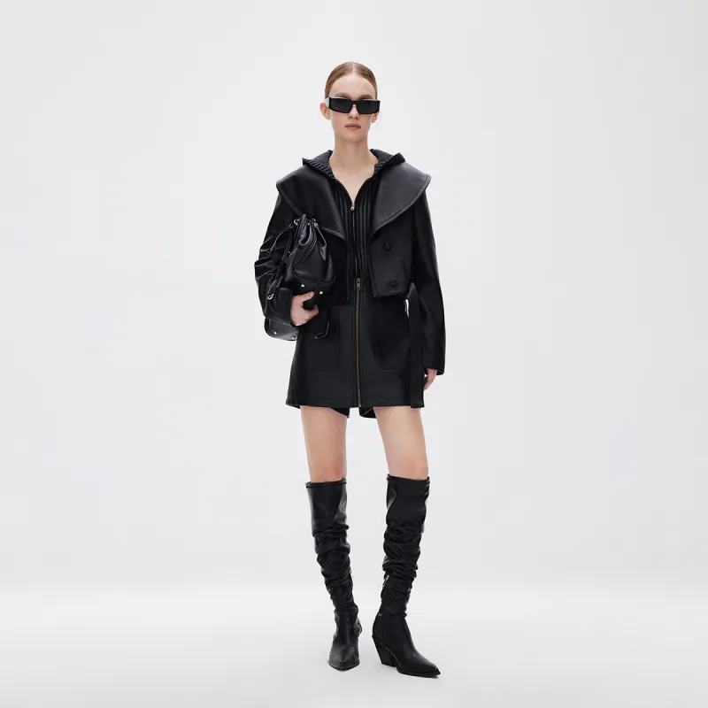 ONLY Leather Jackets Women's-6