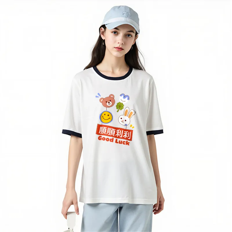 FAIRWHALE Drop Shoulder Sleeve T Shirt Women's-2