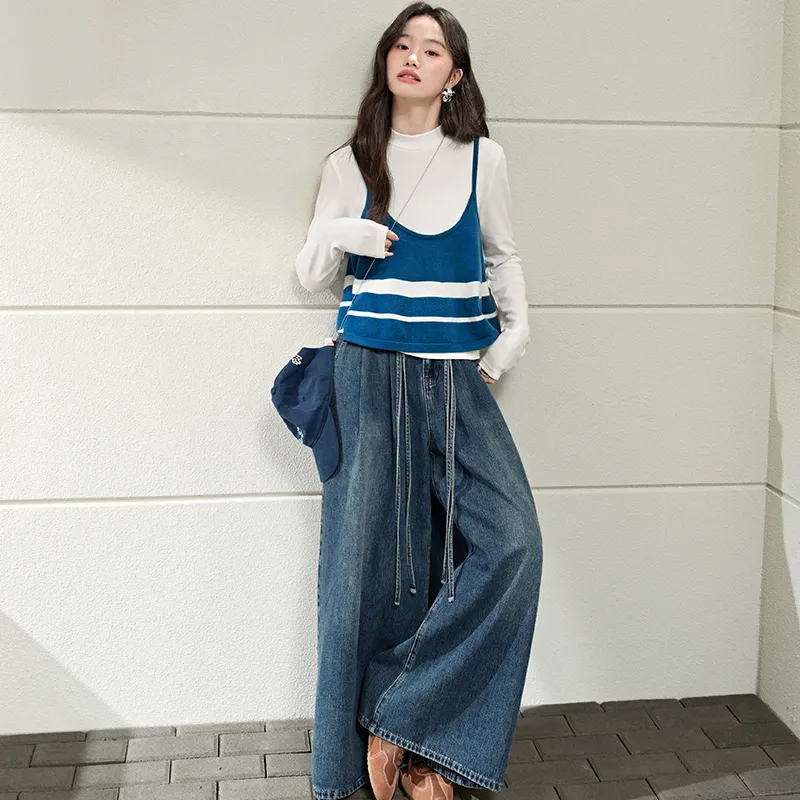 KUOSE Casual Suits Women's Blue-4