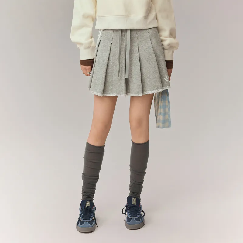 CHUU Casual Short Skirts Women's Light Heather Gray-2