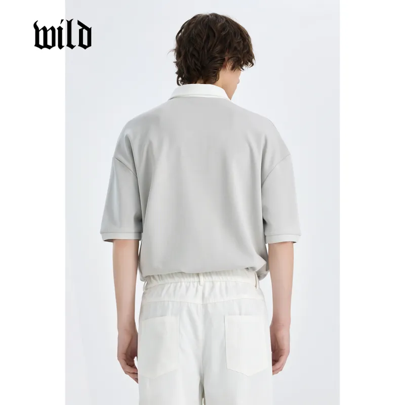 WILD LEADER Polo Shirts Unisex Gray[TW5118298]-4
