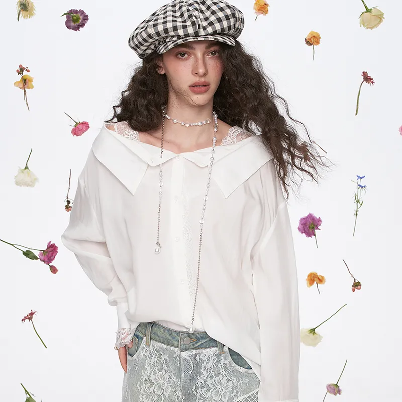 ELF SACK Shirt Women's Elegance White-4
