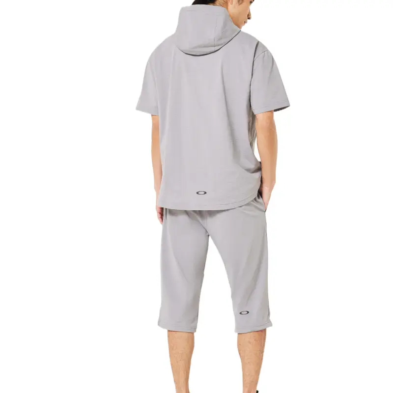 Oakley Enhance LT Fleece SS Sweatshirt Men's Gray White-1