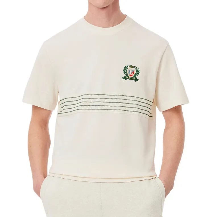 LACOSTE Embroidered Badge T shirt-3