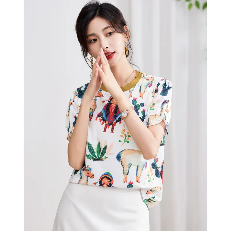 Love Elaine Shirt Women's White-2