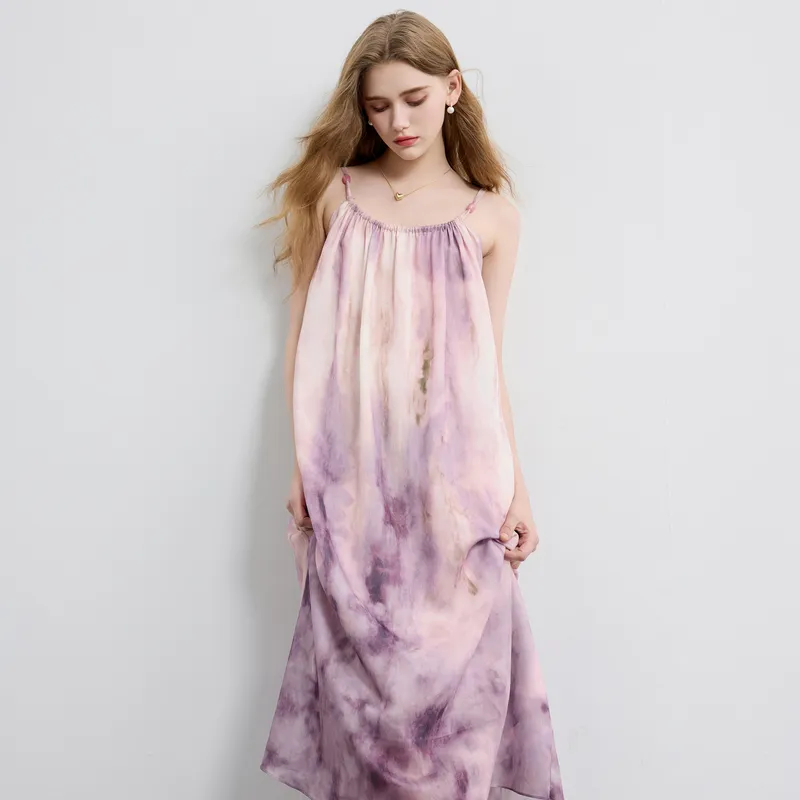 3COLOUR Slip Dress Women's Purple Blended-3