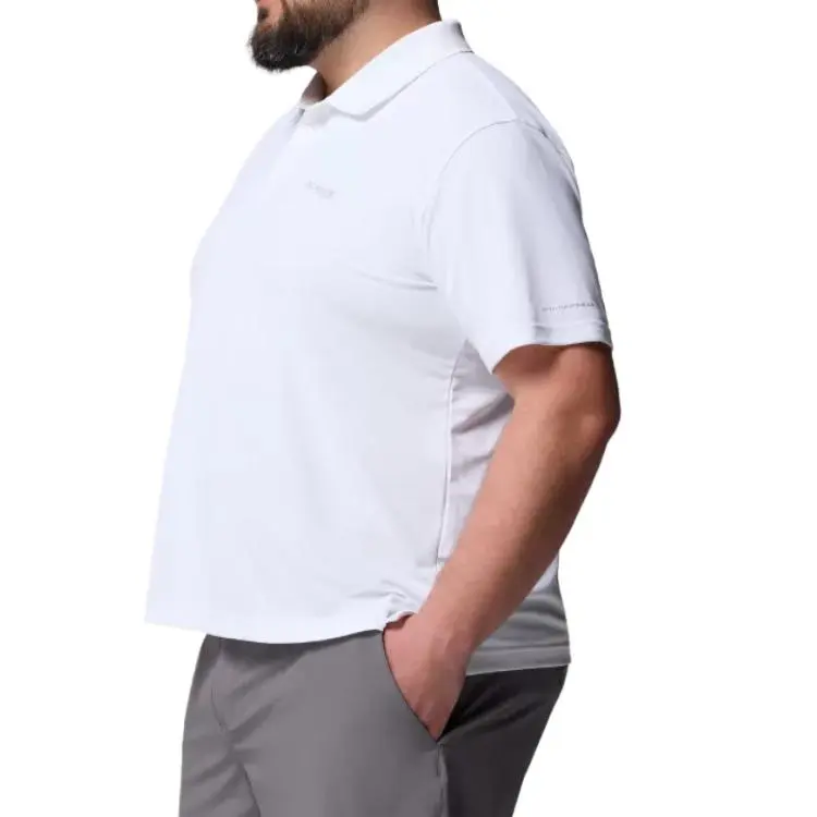 Columbia PFG Freezer Polo Shirt Men's White-1