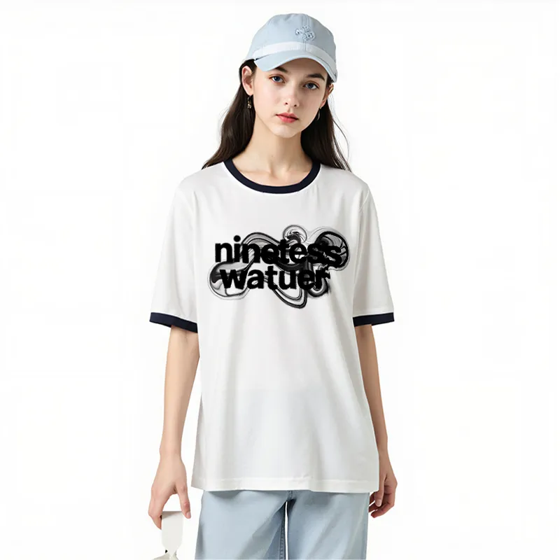 FAIRWHALE Drop Shoulder Sleeve T Shirt Women's-2