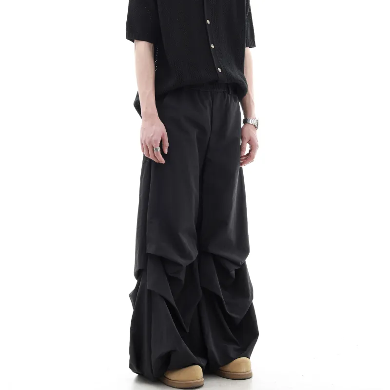 CUWU Casual Pants Unisex Black-3