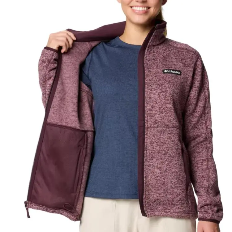 Columbia Sweater Weather Jacket Women's Coral Pink-3