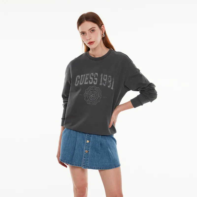 GUESS Sweatshirt Unisex Dark Gray-4