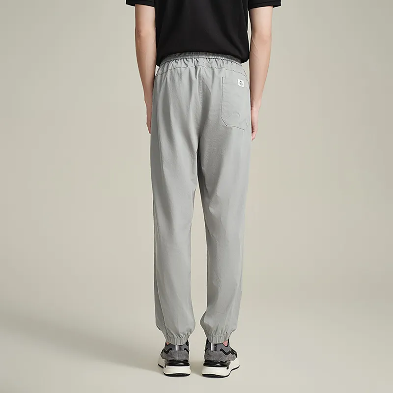 HLA Casual Pants Men Light Gray Pattern 29-3