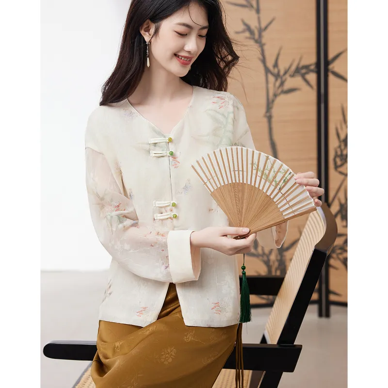 XINFEIYU Jackets Women's Beige-4