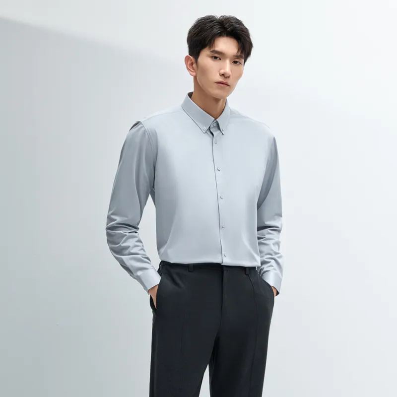 HLA Long Sleeved Fashion Shirt Men's-2