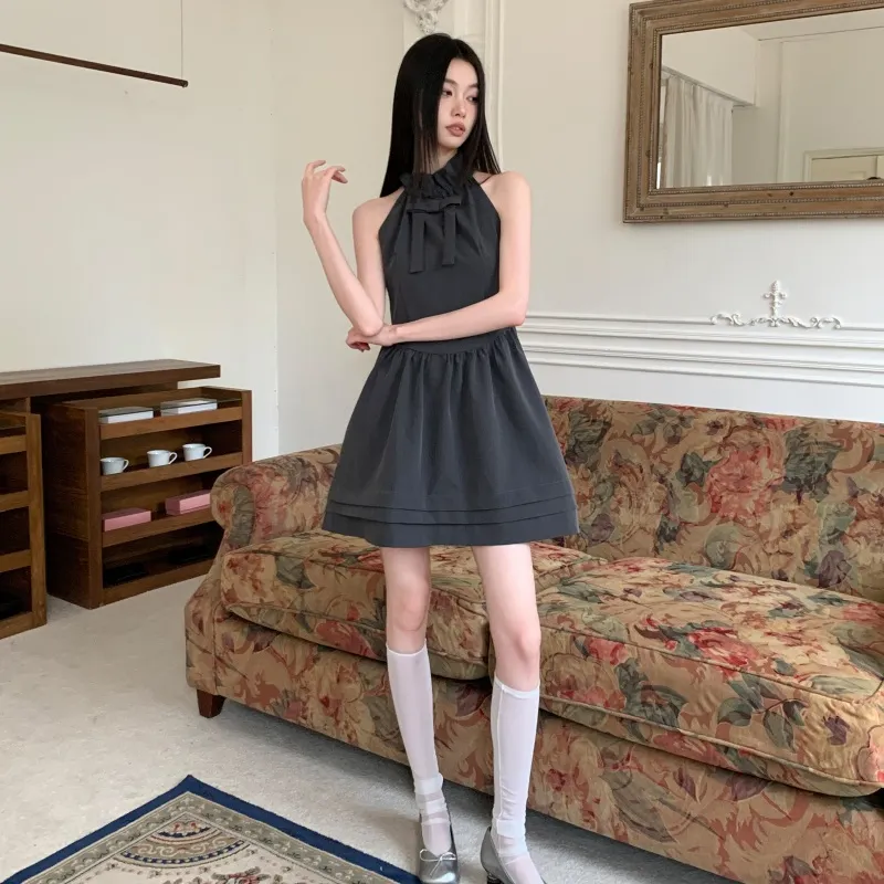 BEAUTIFUL CONFESSION Sleeveless Dress Women's Gray-4