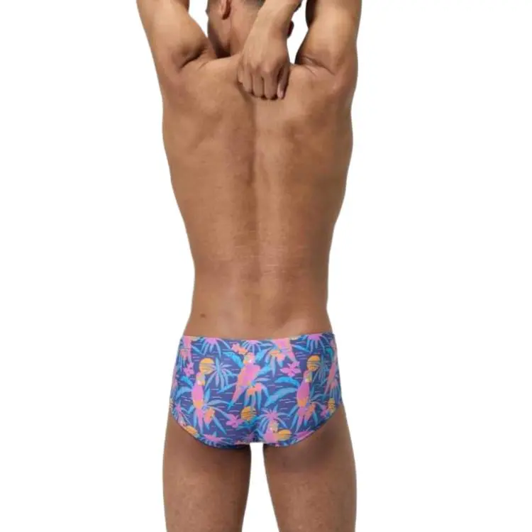 Speedo Swimming Shorts Men's Marine Blue Pink-4