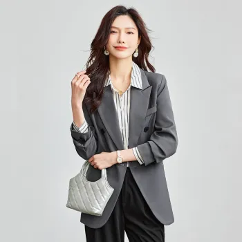 TERRE BLEUE Spring Fall Business Suit Loose Fit Women's