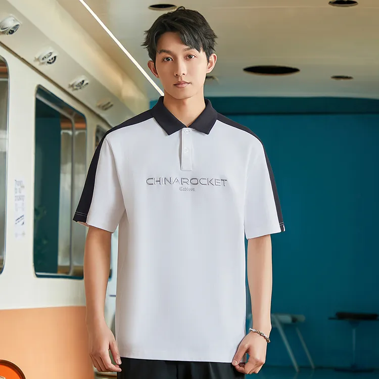 Cabbeen Polo Shirt Men's Bleached White-2