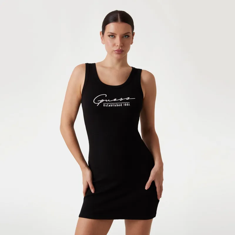 GUESS Logo embroidered Dress-2