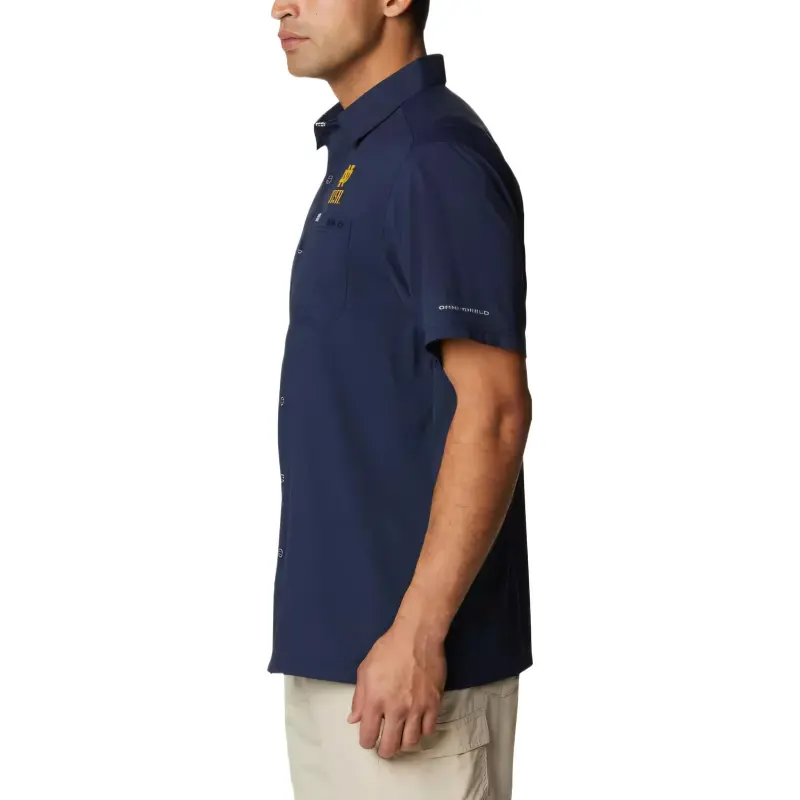 Columbia PFG Slack Tide Shirt Men's Marine Blue-2