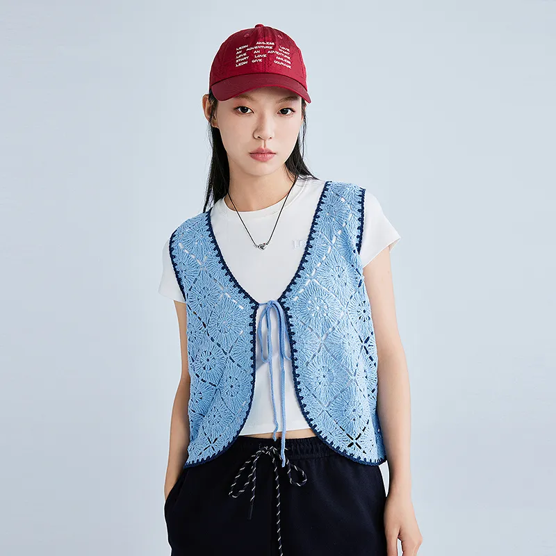 LEDIN Knitwear Women's Light Denim Blue-2