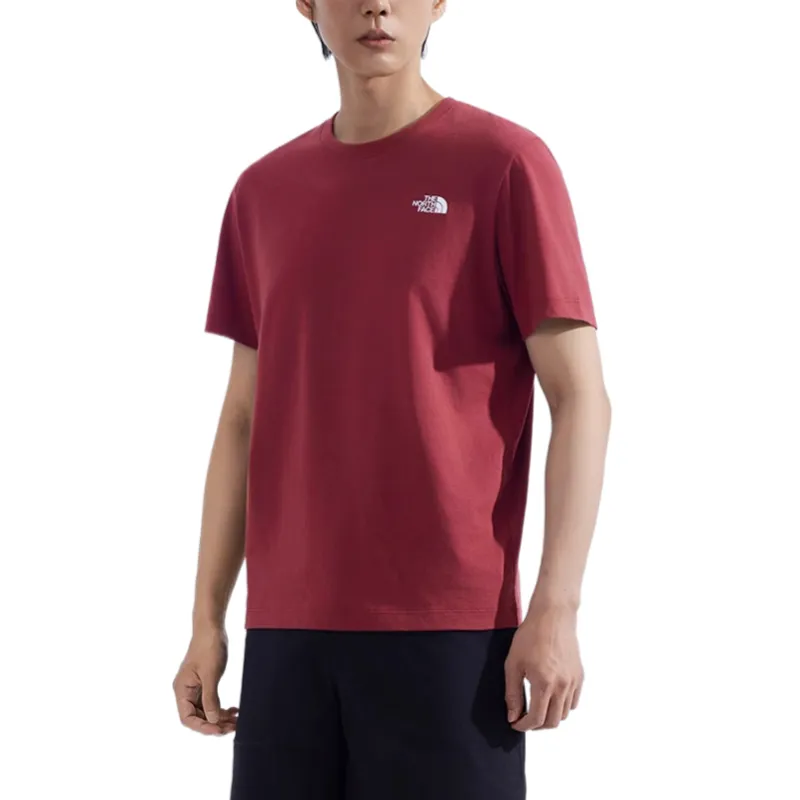 THE NORTH FACE T Shirts Men Burgundy-1