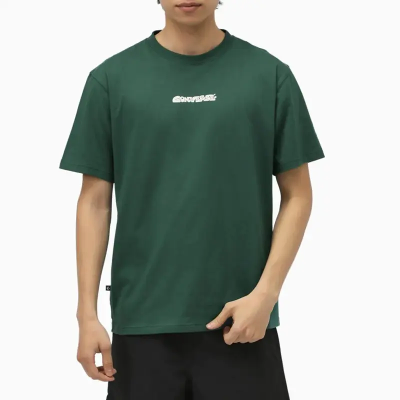 Converse Tee SS25 WAVE PT SS MENS T Shirt Men's Green-2