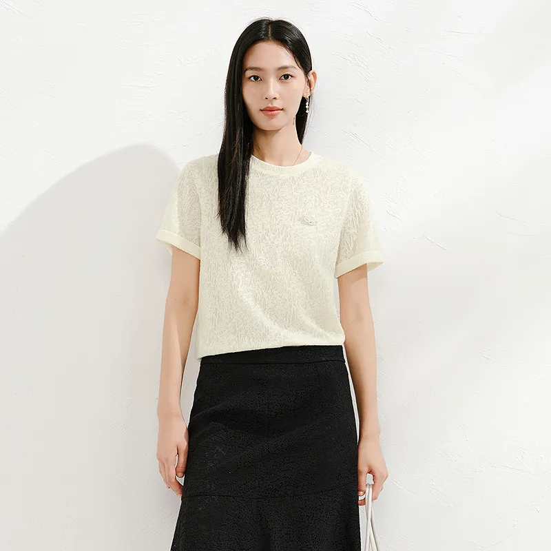 JZ. ANNAKRO Set in Sleeve T Shirt Women's-2