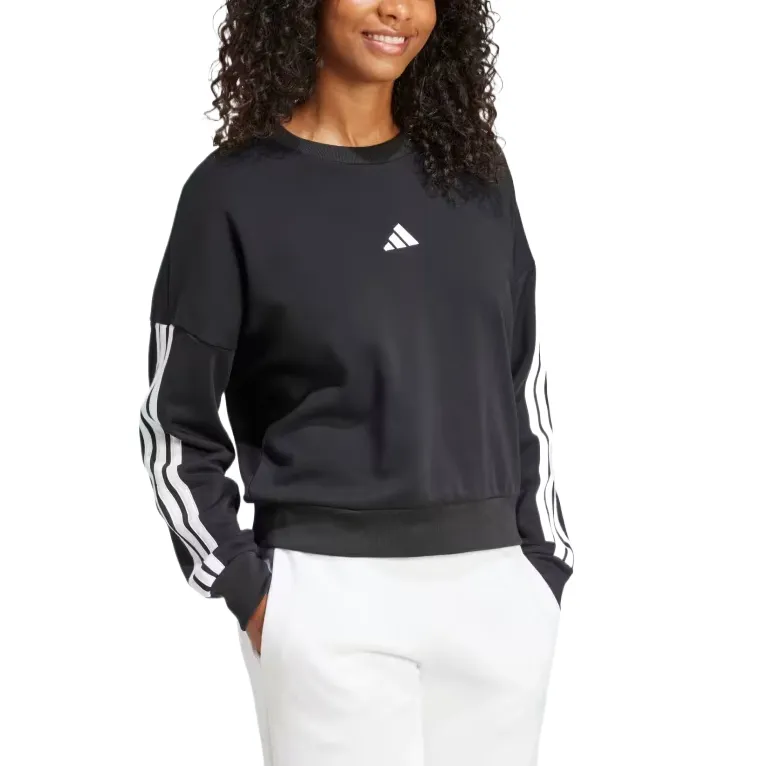 Adidas Free Shipping With AdiClub Essentials 3 Stripes French Terry Sweatshirt-3