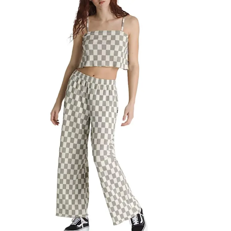 Vans Wren Checkerboard Cami Top Camisole Women's Brown-3