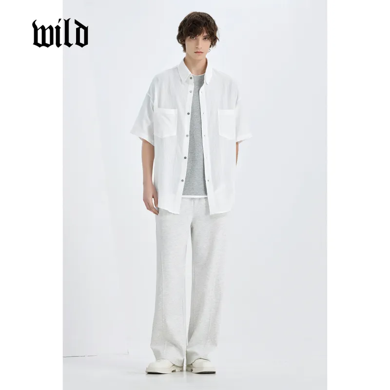 WILD LEADER Casual Pants Unisex-3