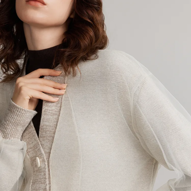 ELLE Knitwear Women's Heather Yarn-3