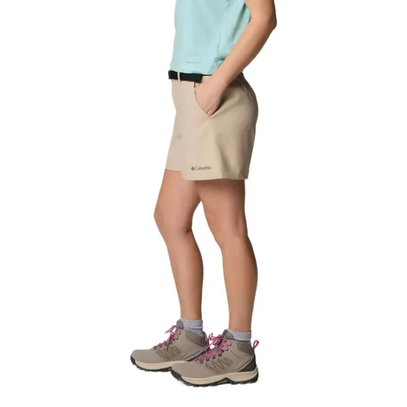 Columbia Brea Falls Omni-Shade Omni-Shield Release Casual Shorts Women's Ancient Fossil-4