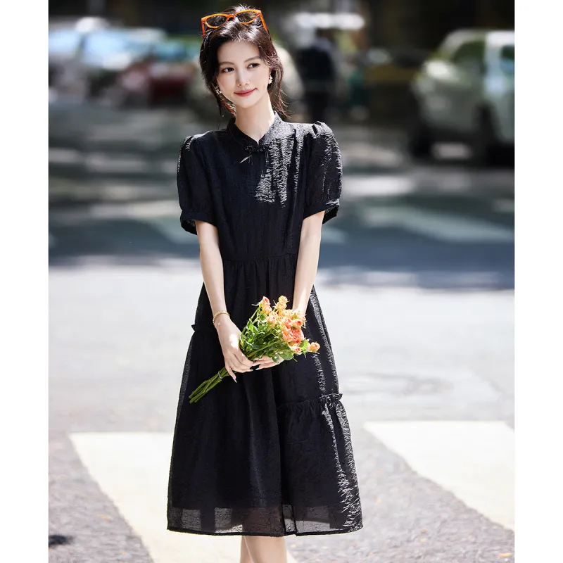 Still Quiet Short Sleeved Dress Women's-4