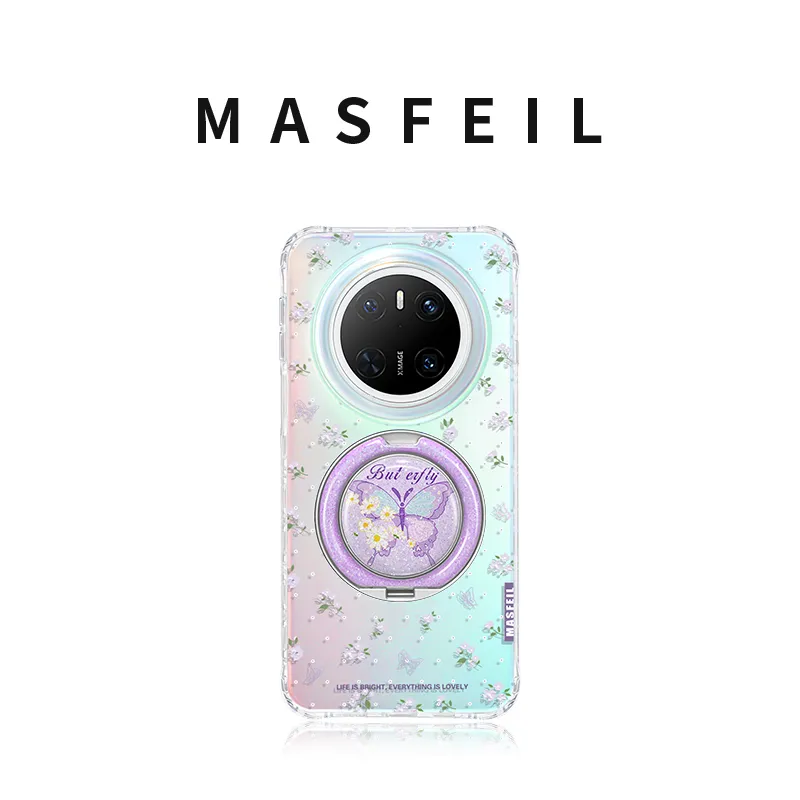 Marsfield Acrylic Material 360 Rotating Iridescent Pivot Case Phone Cases Compatibility With Huawei Mate 70/60 Pro-1