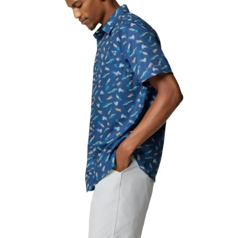 Columbia PFG Super Slack Tide Shirt Men's Blue-2