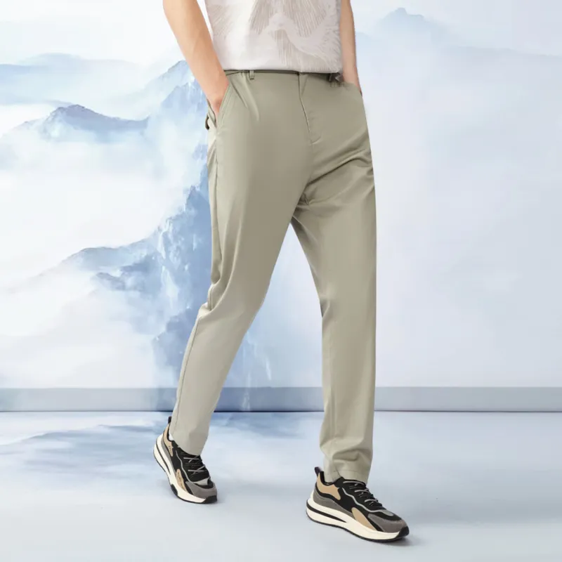 HLA The Mountain Is Not In The High Series Casual Pants Men-2