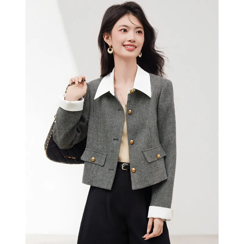 XINFEIYU Jackets Women's Black-3