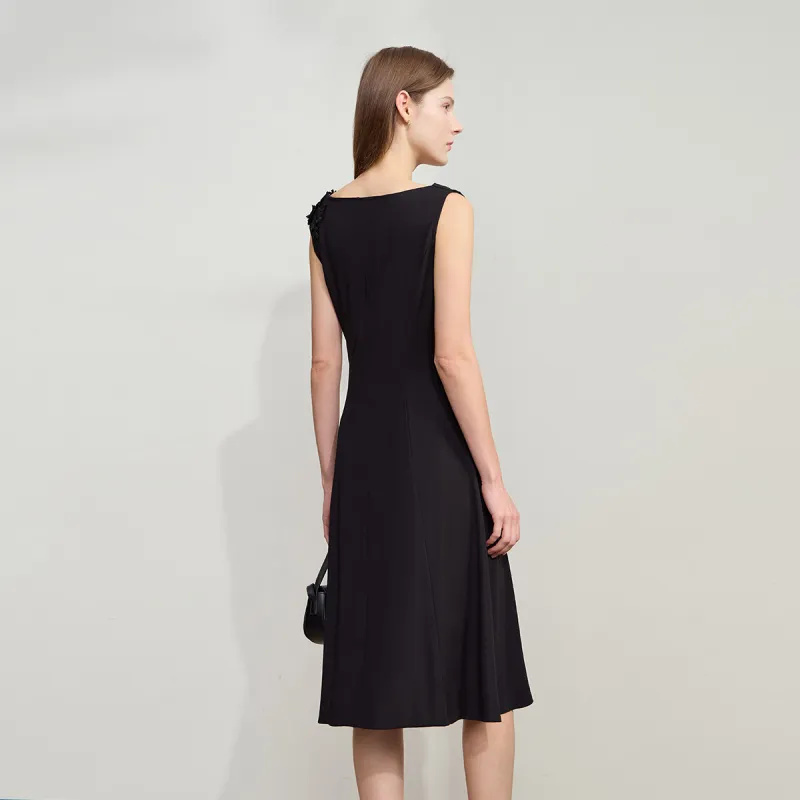AMII Sleeveless Dresses Women's Black-4