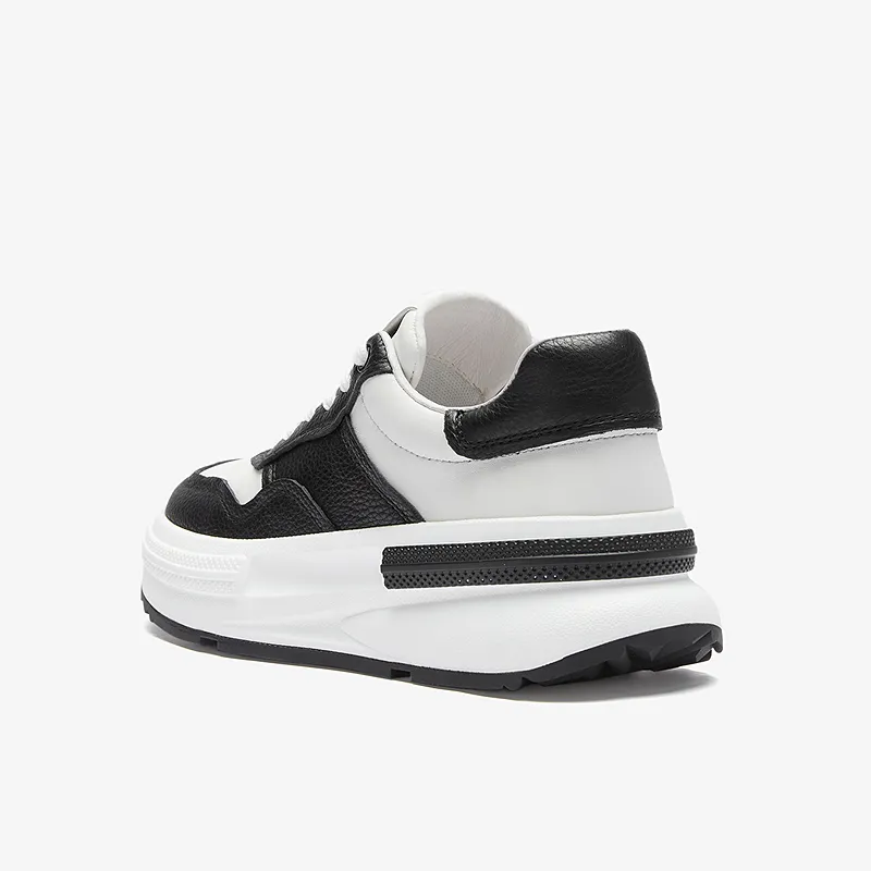 Le Saunda Lightweight Height Increasing Low Top Skateboard Shoes Women's Red-8