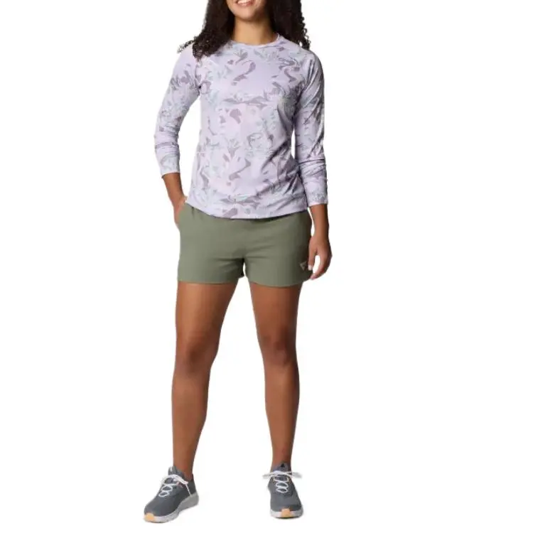 Columbia PFG Super Tidal Tee Shirt Women's Lavender Pearl Texture-3