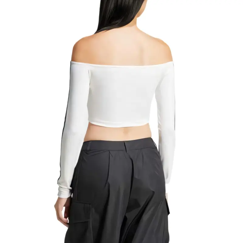 Adidas Originals Adicolor Off Shoulder Long Sleeve Top-2