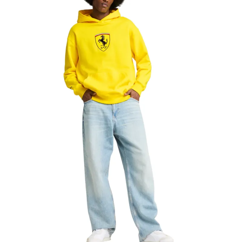 PUMA Scuderia Ferrari Racehoodie Sweatshirt Men's Yellow-3